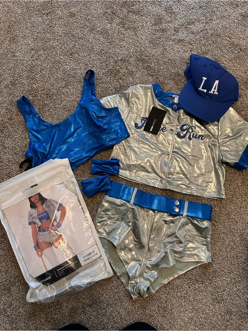 Fashion Nova Size L/XL woman’s Sexy Baseball costume